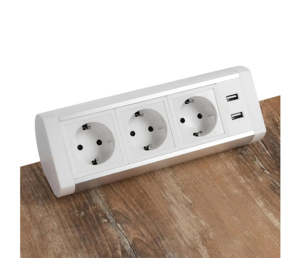 Spacetronik Listwa zasilająca SPS-T35WS V2 - 3 gniazda 1.5m - 1153967 - zdjęcie 4